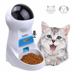 3L Automatic Pet Food Feeder With Voice Recording